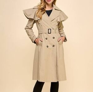 TCEC Stylish Tan Trench Coat